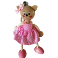 Handcrafted Cat Girl Wooden Bouncy Puppet 🐱🎀