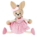 Handcrafted Bunny Girl Wooden Bouncy Puppet 🐰💗
