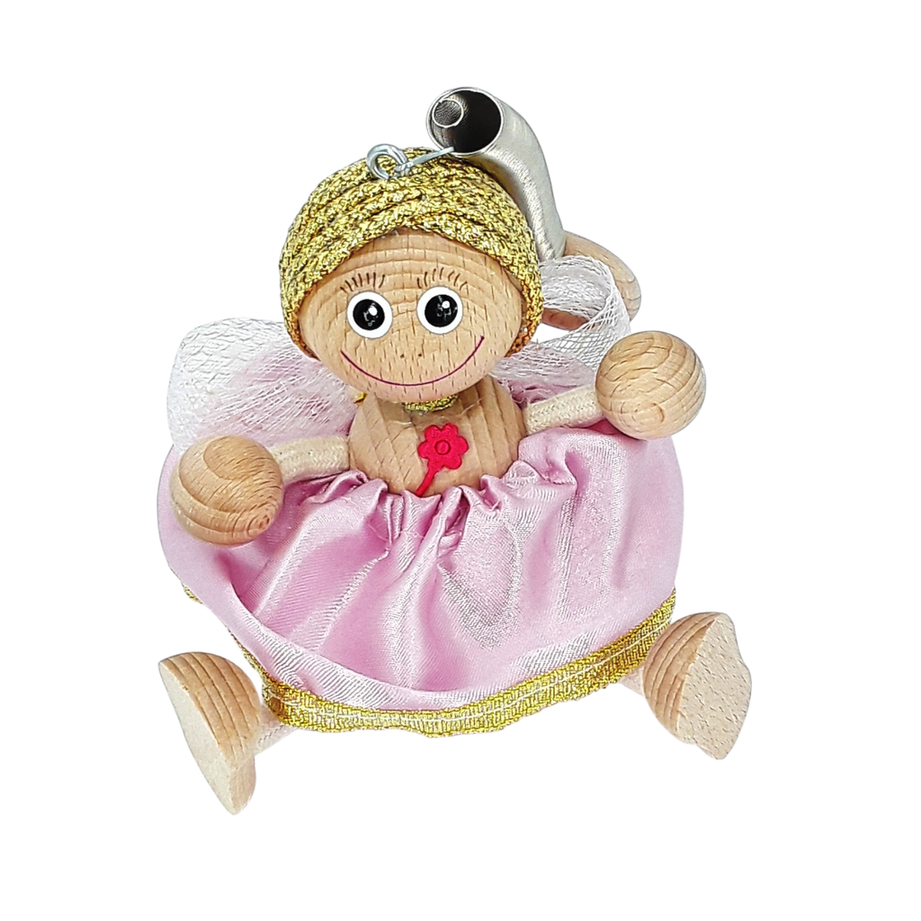 Handcrafted Fairy Angel Wooden Bouncy Puppet 🧚‍♀️