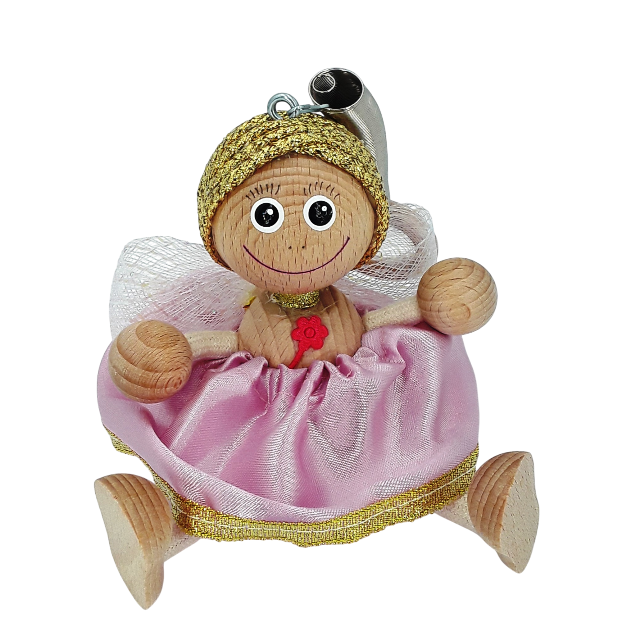 Handcrafted Fairy Angel Wooden Bouncy Puppet 🧚‍♀️