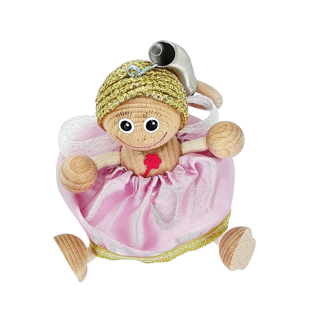 Handcrafted Fairy Angel Wooden Bouncy Puppet 🧚‍♀️
