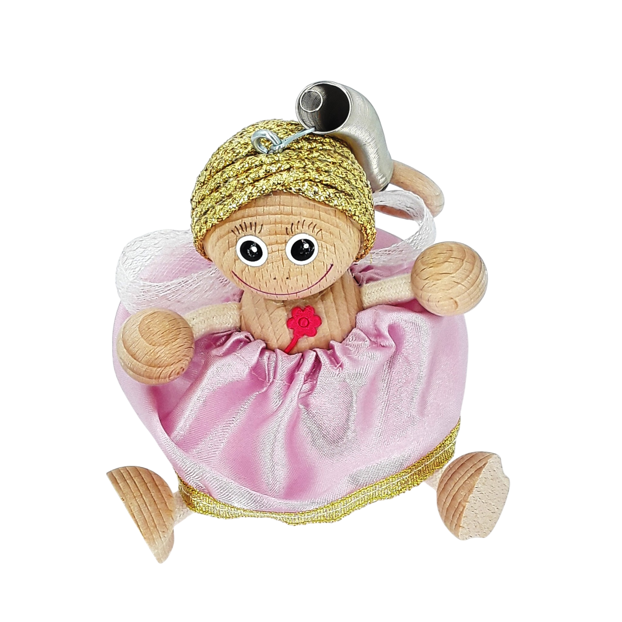 Handcrafted Fairy Angel Wooden Bouncy Puppet 🧚‍♀️
