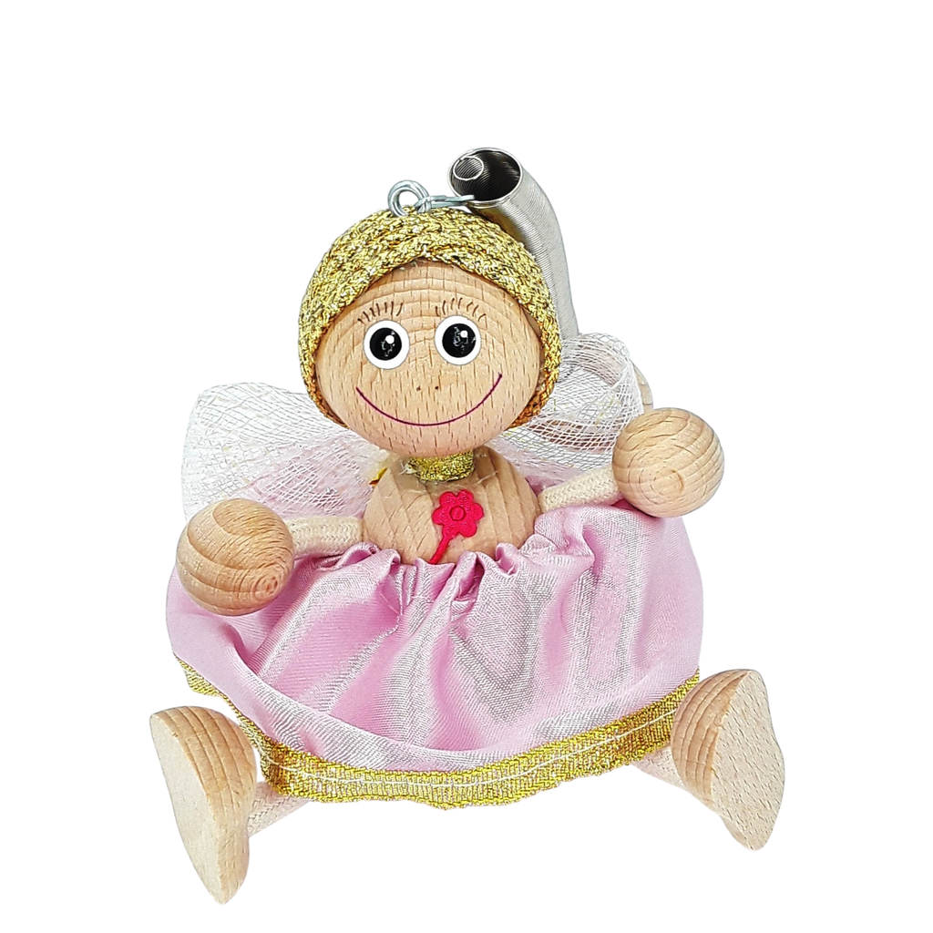 Handcrafted Fairy Angel Wooden Bouncy Puppet 🧚‍♀️