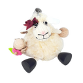 Handcrafted Woolly Sheep Girl Wooden Bouncy Puppet 🐑🌸