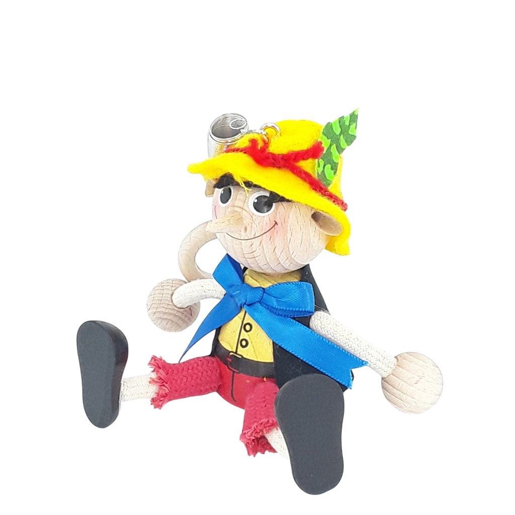 Handcrafted Pinocchio Wooden Bouncy Puppet 🎭✨