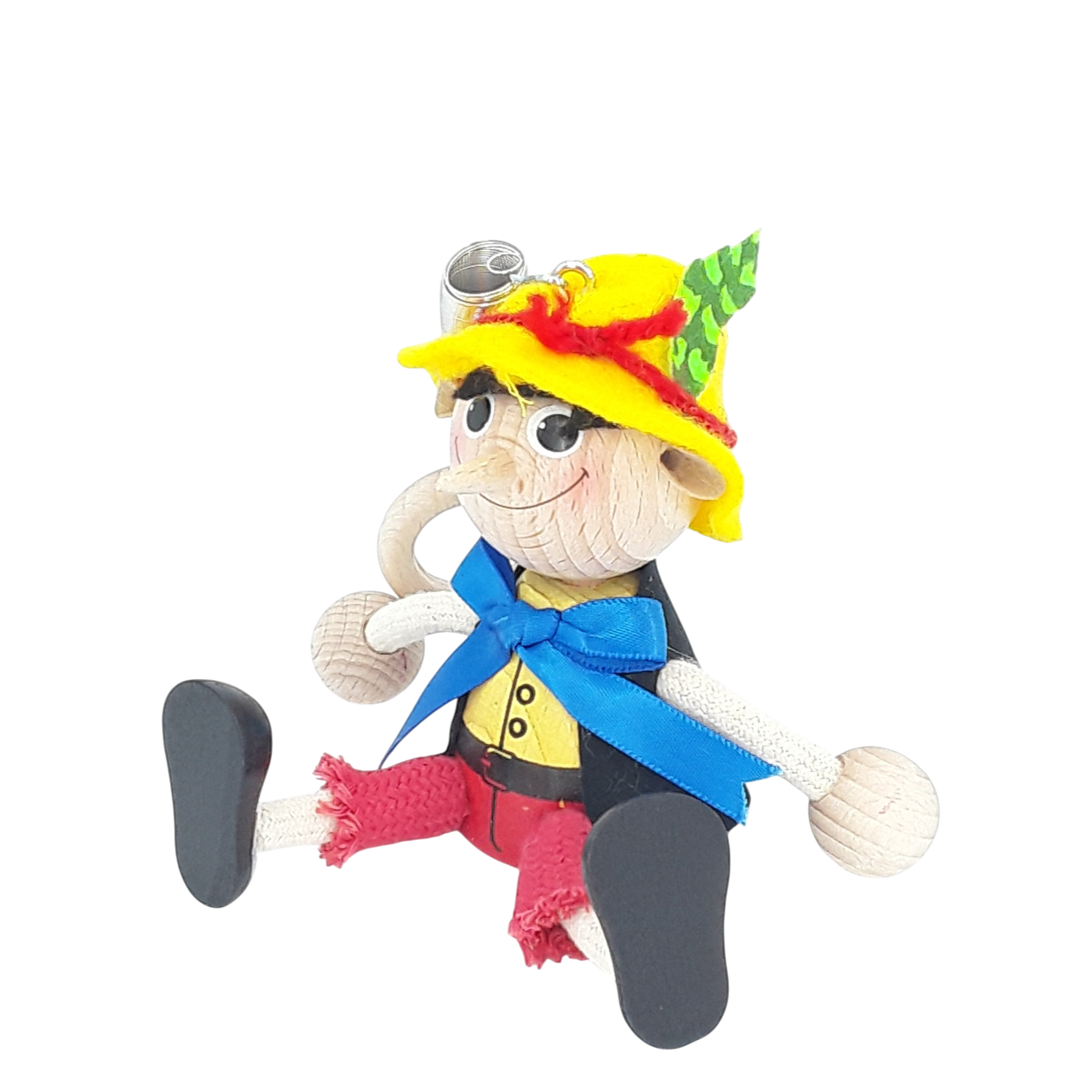 Handcrafted Pinocchio Wooden Bouncy Puppet 🎭✨