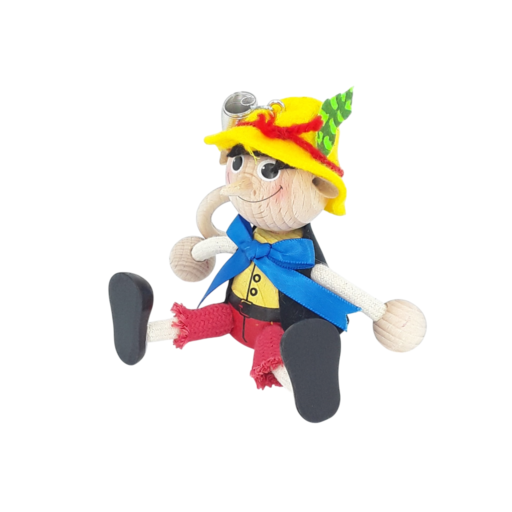Handcrafted Pinocchio Wooden Bouncy Puppet 🎭✨