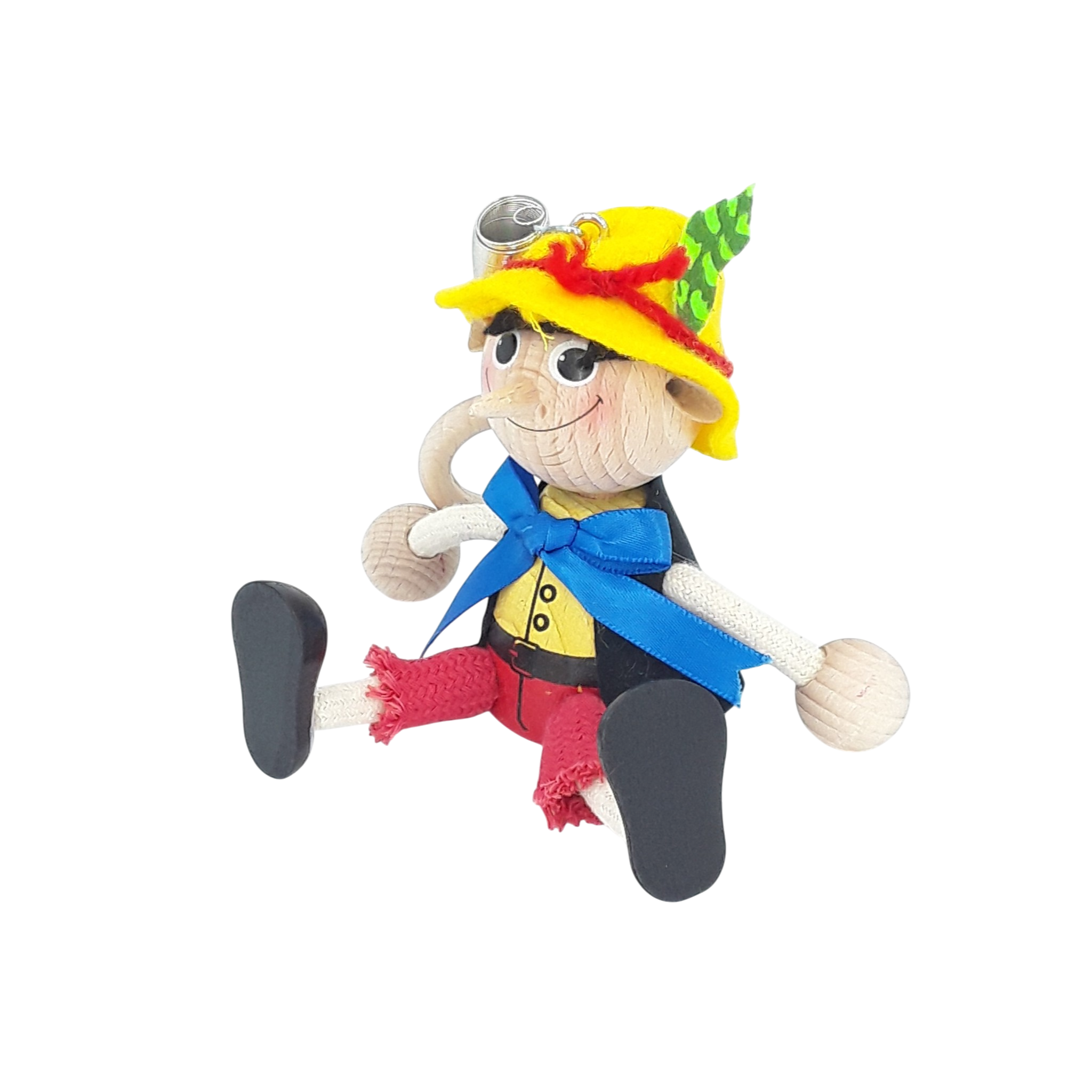 Handcrafted Pinocchio Wooden Bouncy Puppet 🎭✨