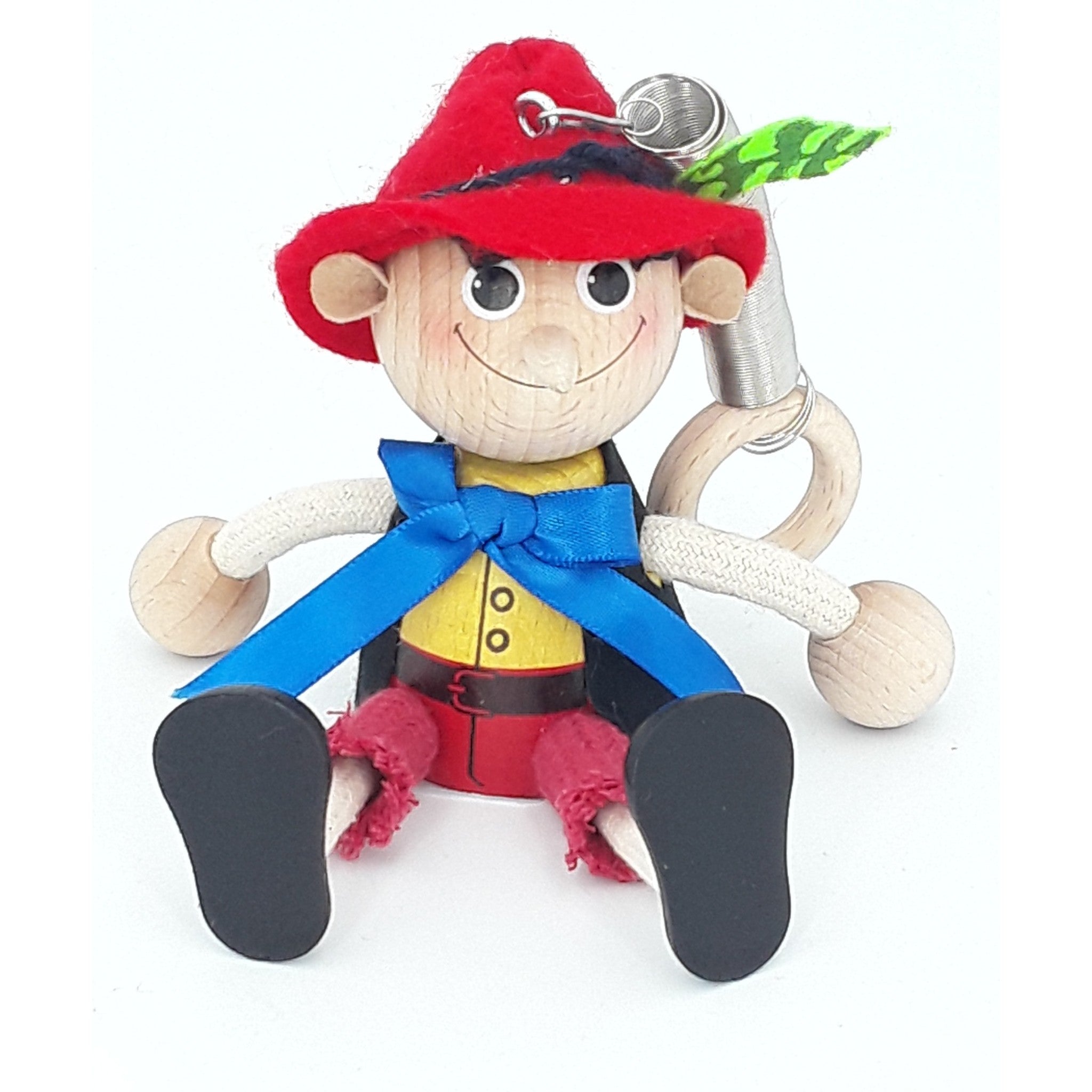 Handcrafted Pinocchio Wooden Bouncy Puppet 🎭✨