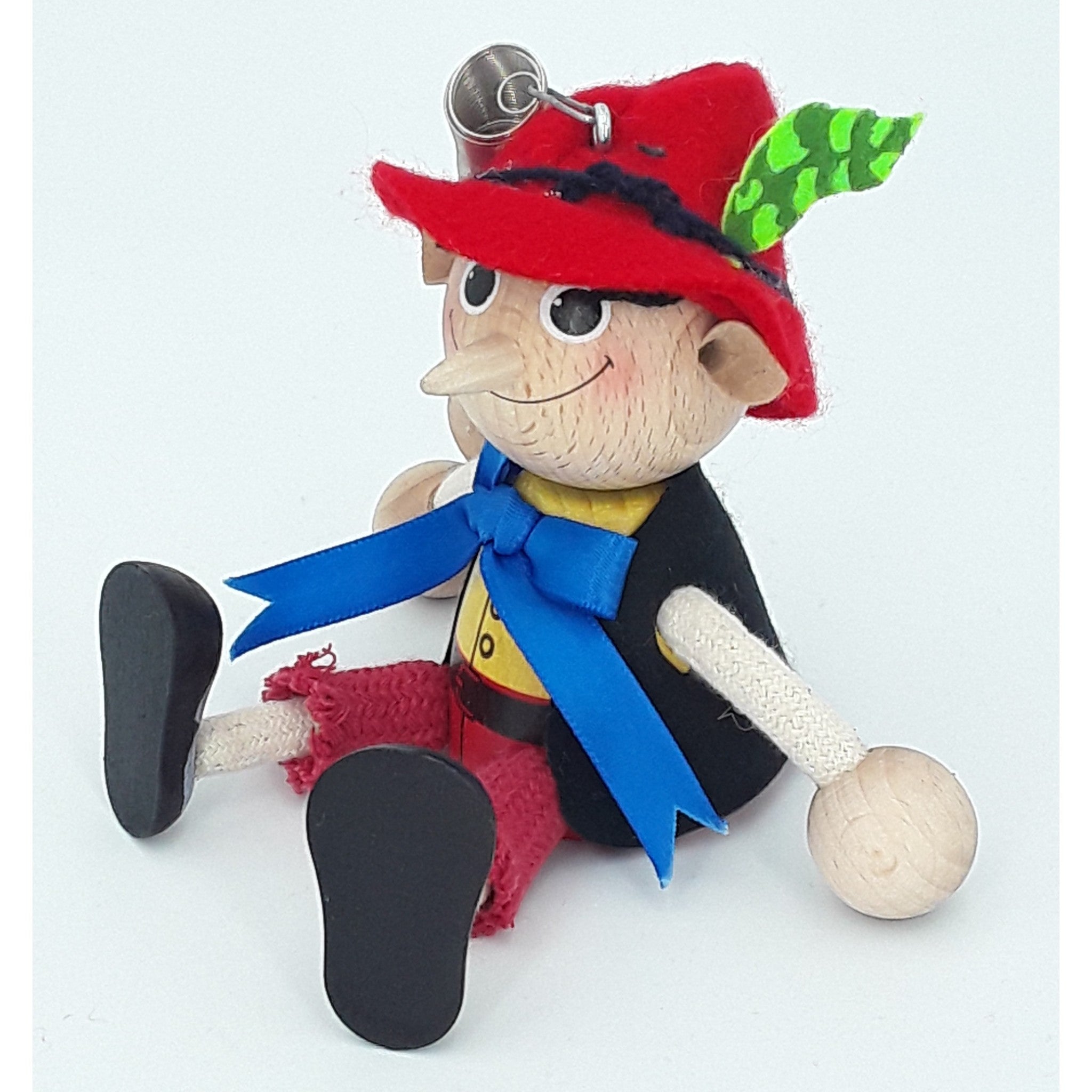 Handcrafted Pinocchio Wooden Bouncy Puppet 🎭✨