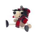 Handcrafted Scottish Dog Wooden Bouncy Puppet 🐶🏴‍☠️