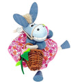 Handcrafted Donkey Girl Wooden Bouncy Puppet 🐴🌸