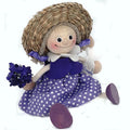 Handcrafted Lavender Girl Wooden Bouncy Puppet 💐💜