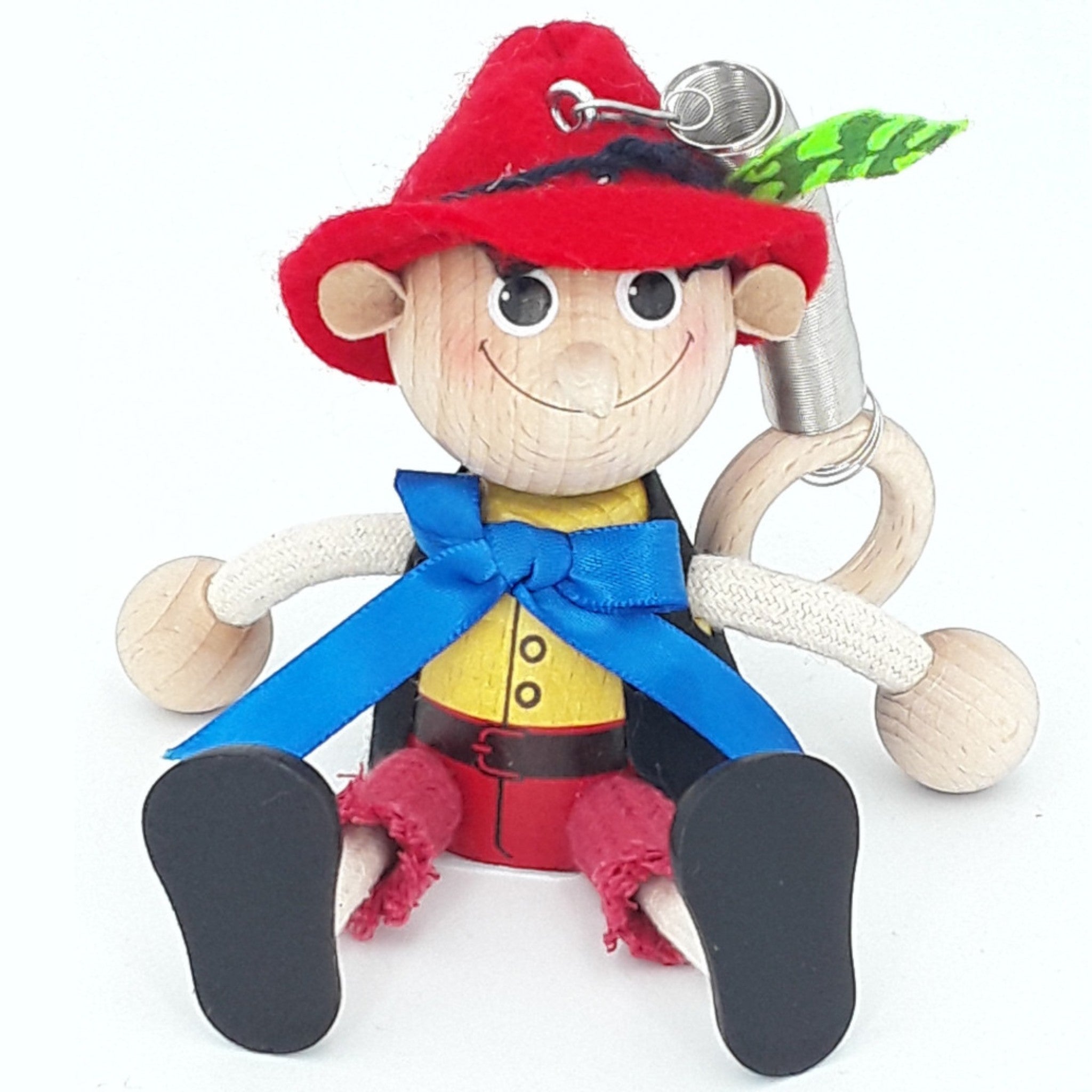 Handcrafted Pinocchio Wooden Bouncy Puppet 🎭✨